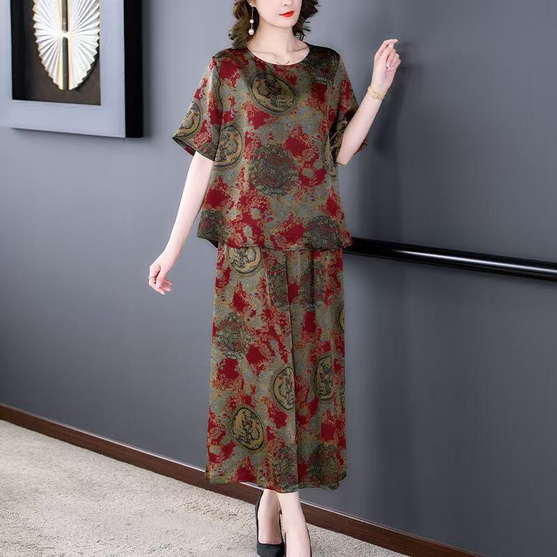 Summer Clothing Wear - Women's Clothing Middle-aged and Elderly Summer