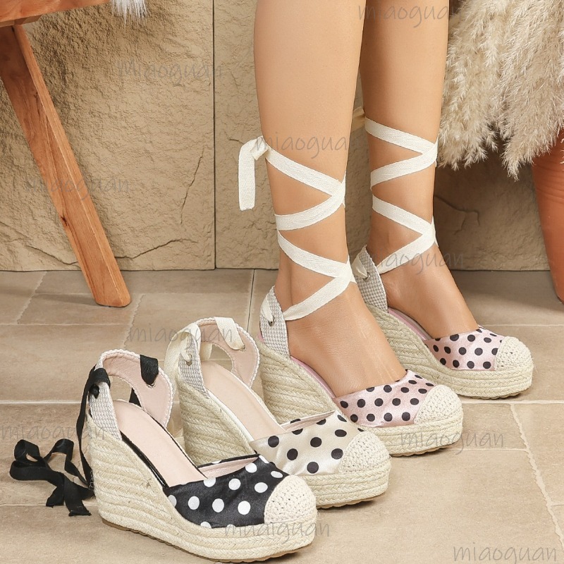 Espadrille Sandal Women - 2026 New Spring Summer Women's Dot