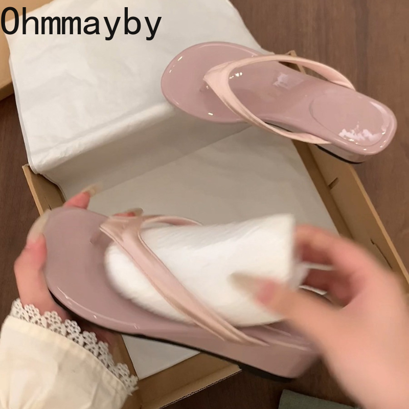 Summer Vacation Clothing Women - Gladiator Summer Women Wedges Heel Slippers