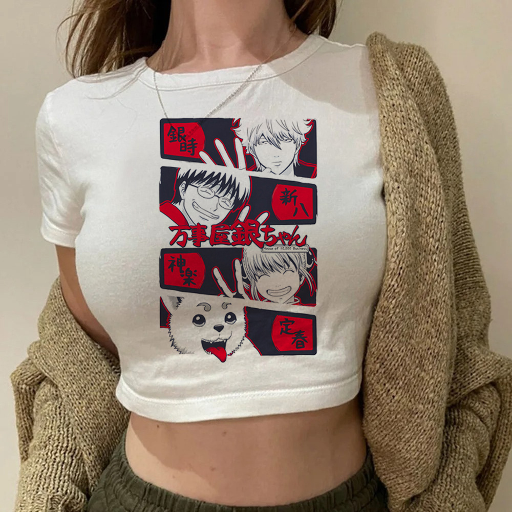 Summer Clothing Teens - Gintama Samurai Gintoki cropped top teen
