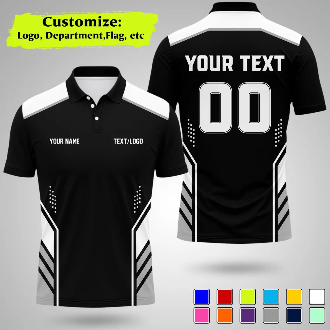 Summer Clothing Names - New Personalized Team Polo Shirt Custom