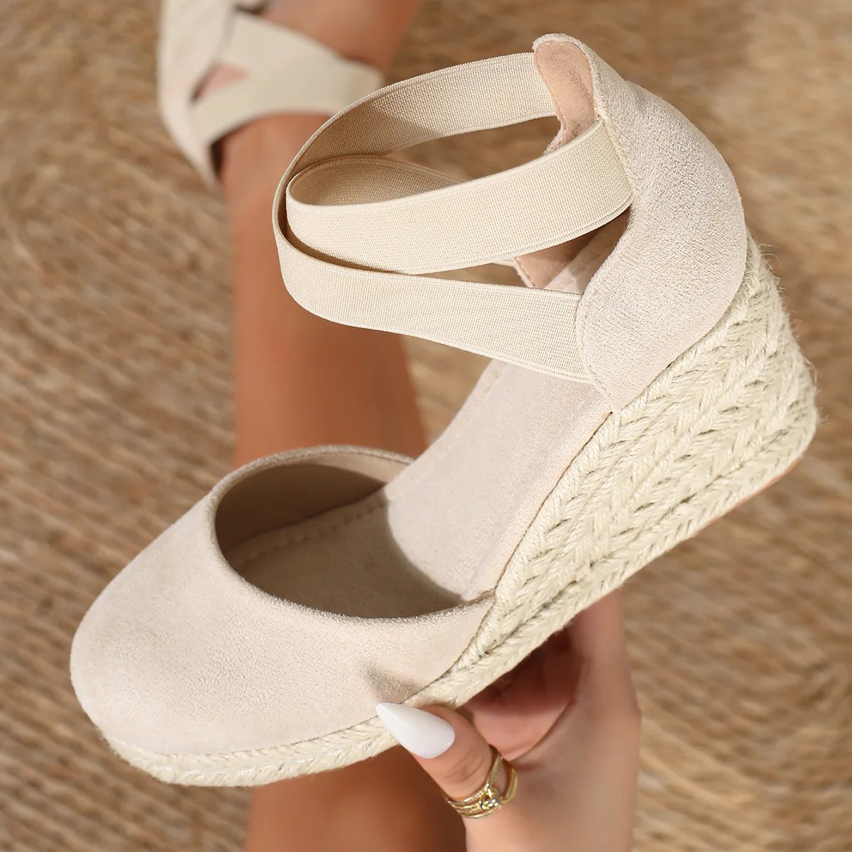 Espadrille Sandal Women - Cover Toe Women's Espadrille Wedge Sandals