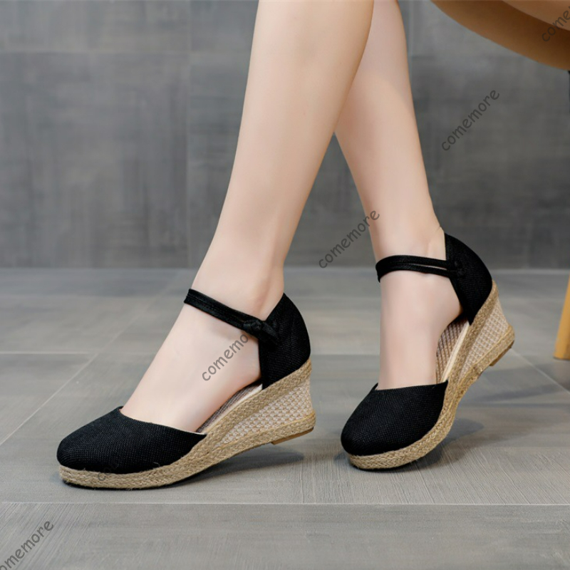Espadrille Sandal Women - Comemore Sandals High Heel Summer Footwear