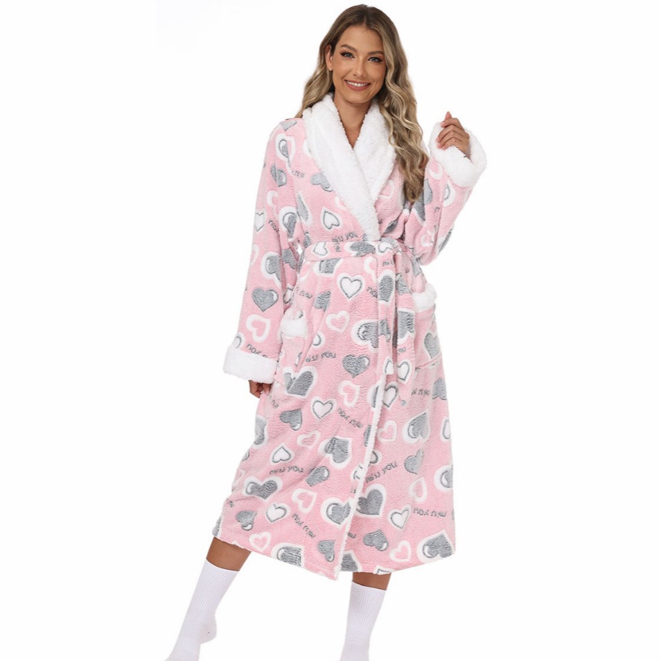 Summer House Clothing - Women's robe pajamas 2026 New heart-shaped