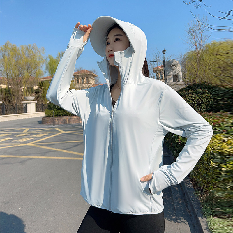 Summer Clothing Girls - Women Hooded Sun Protection Jacket Teenage
