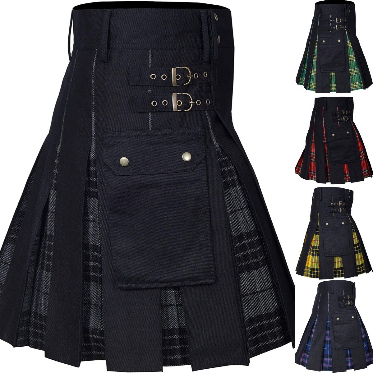 Summer Clothing Wear - Summer Men's Clothing Plaid Color Block