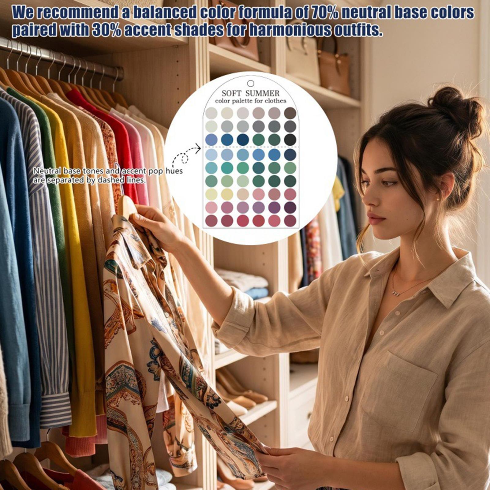 Summer Clothing Color Palette - 2 Pieces Acrylic Seasonal Palette Color