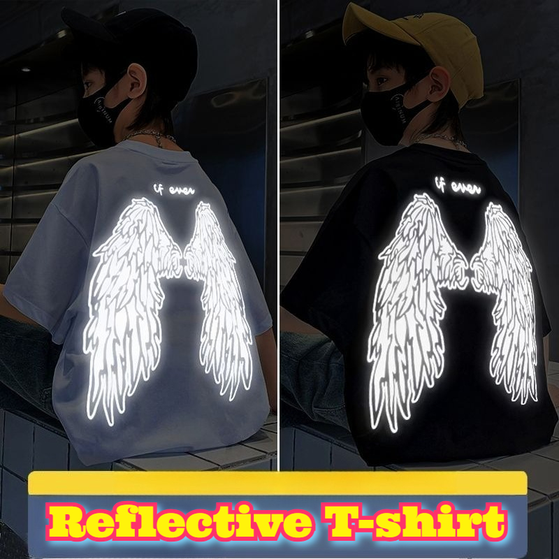 Summer Clothing Teens - Youth Reflective Wings T Shirt Cotton