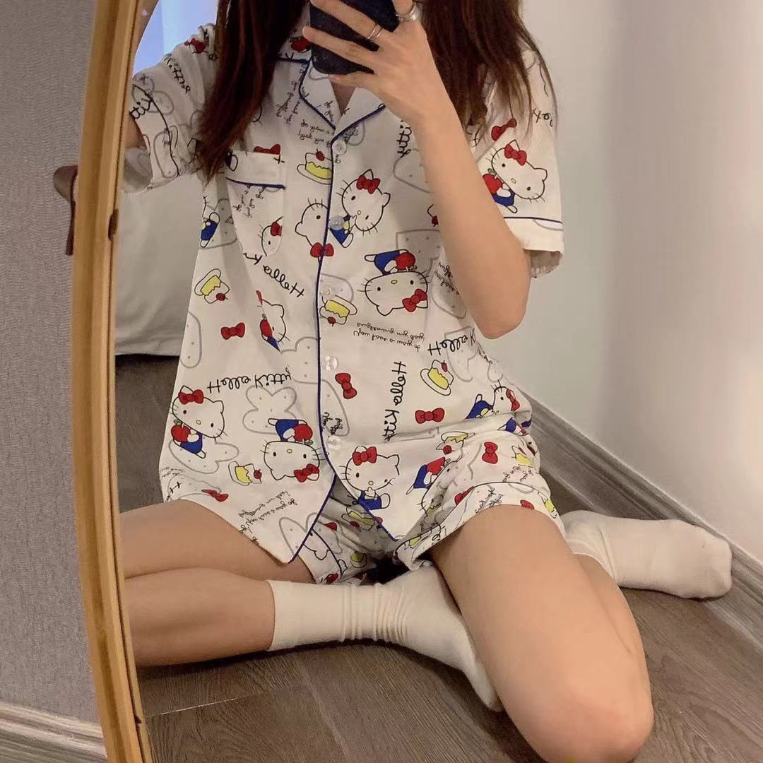 Summer House Clothing - Sanrio Sleepwear Women's Summer Cardigan Short