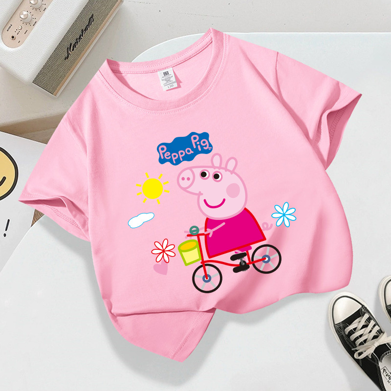 Summer Clothing Gifts - Peppas Pig Series T-shirt Short Sleeve