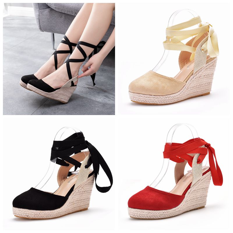 Espadrille Sandal Women - Women's Espadrille Platform Wedge Sandals Closed