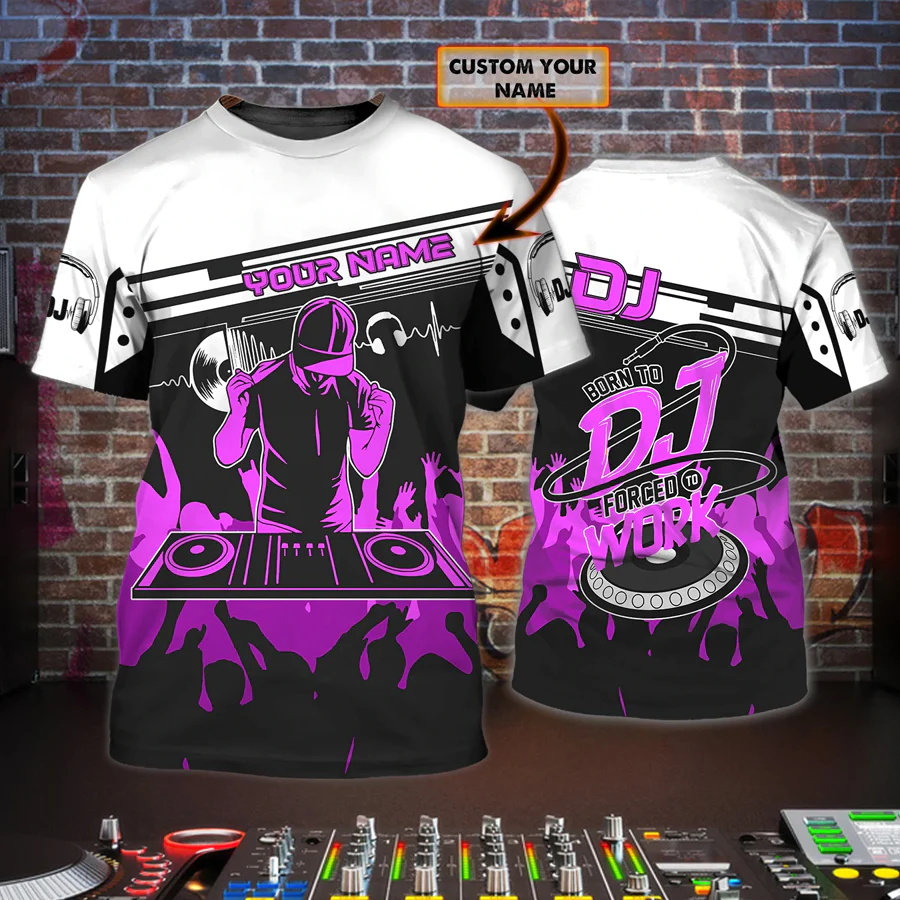 Newest Summer Men's T-shirt DJ - Summer Clothing Names recension och pris