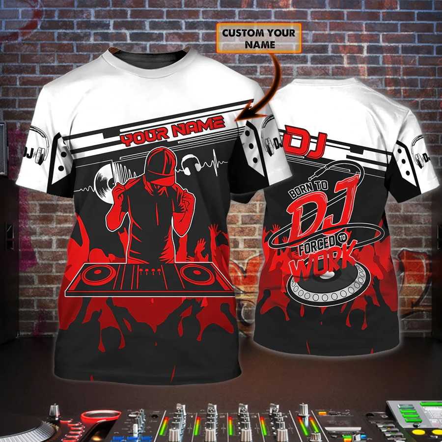 Newest Summer Men's T-shirt DJ - Summer Clothing Names recension och pris