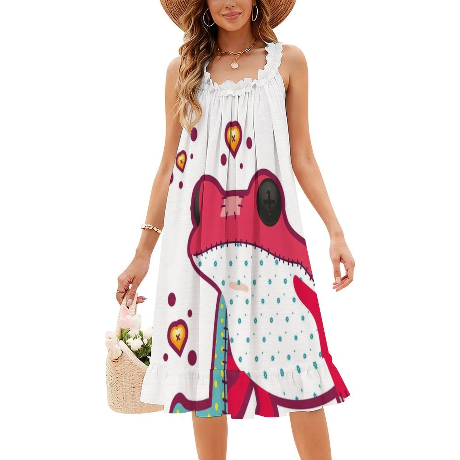 Ragdoll Frog Bohemian Sleevele - Summer Clothing For A Beach recension och pris