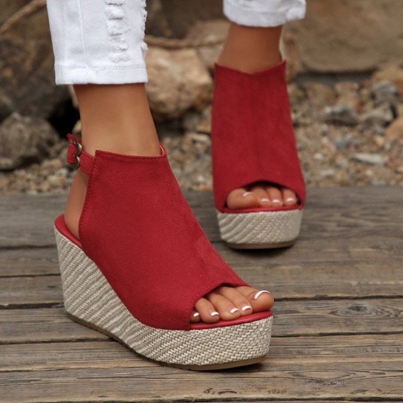 Women Sandals Summer Wedge Pla - Espadrille Sandal Women recension och pris
