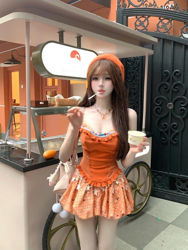 Summer New Orange Dopamine Swe - Summer Clothing Girls recension och pris