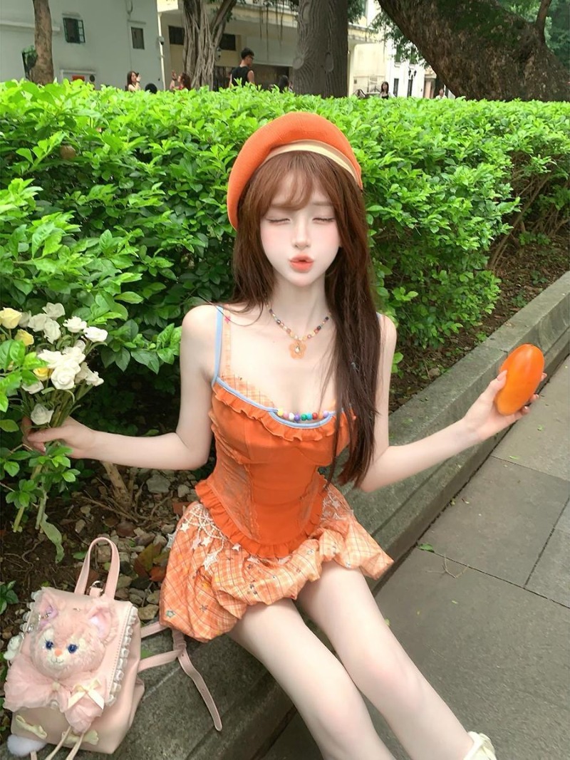 Summer New Orange Dopamine Swe - Summer Clothing Girls recension och pris