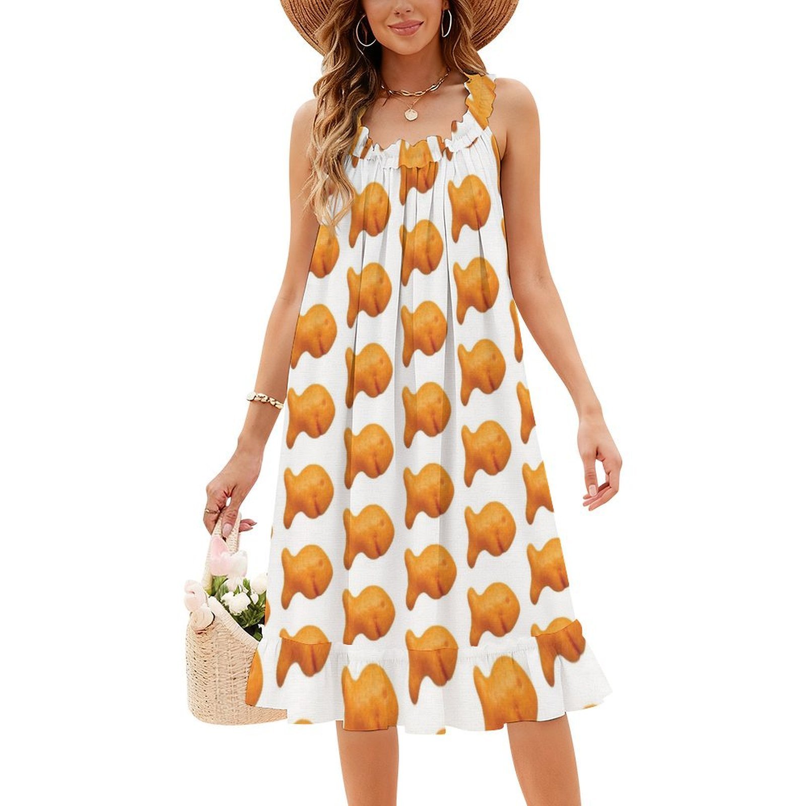 Goldfish Cracker Bohemian Slee - Summer Clothing For A Beach recension och pris