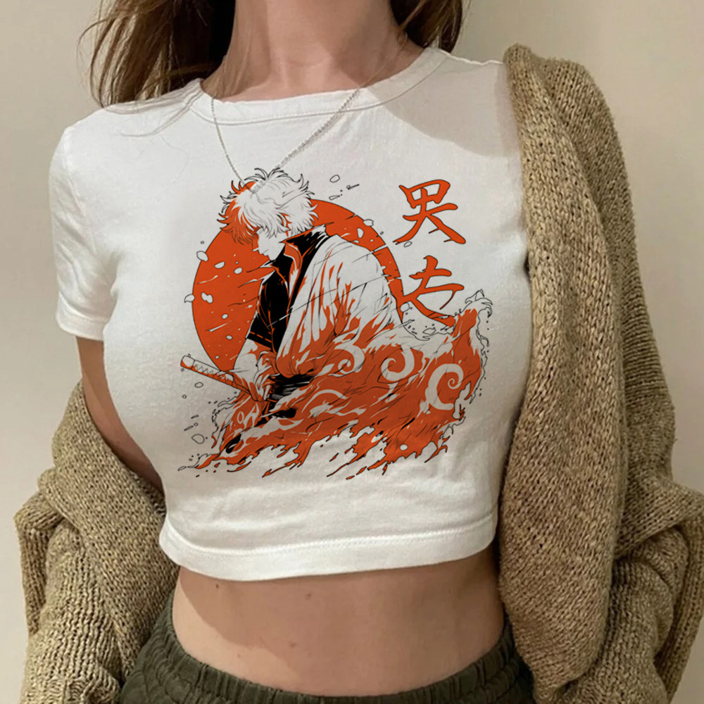 Gintama Samurai Gintoki croppe - Summer Clothing Teens recension och pris