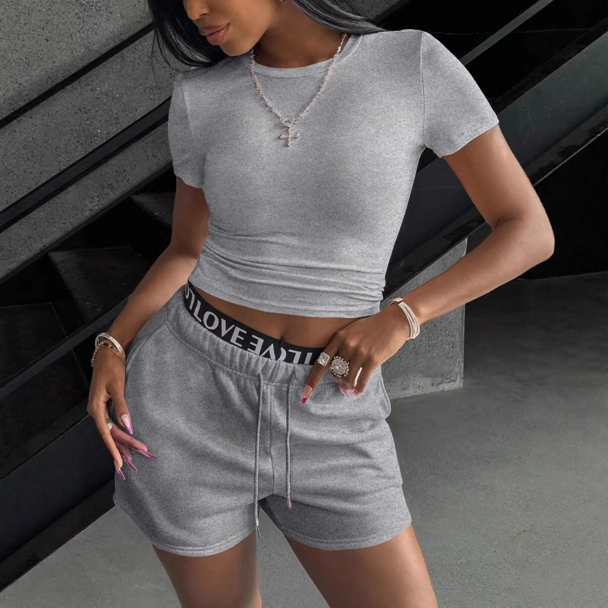 Fashion Women's 2-piece Slim F - Summer Clothing Girls recension och pris