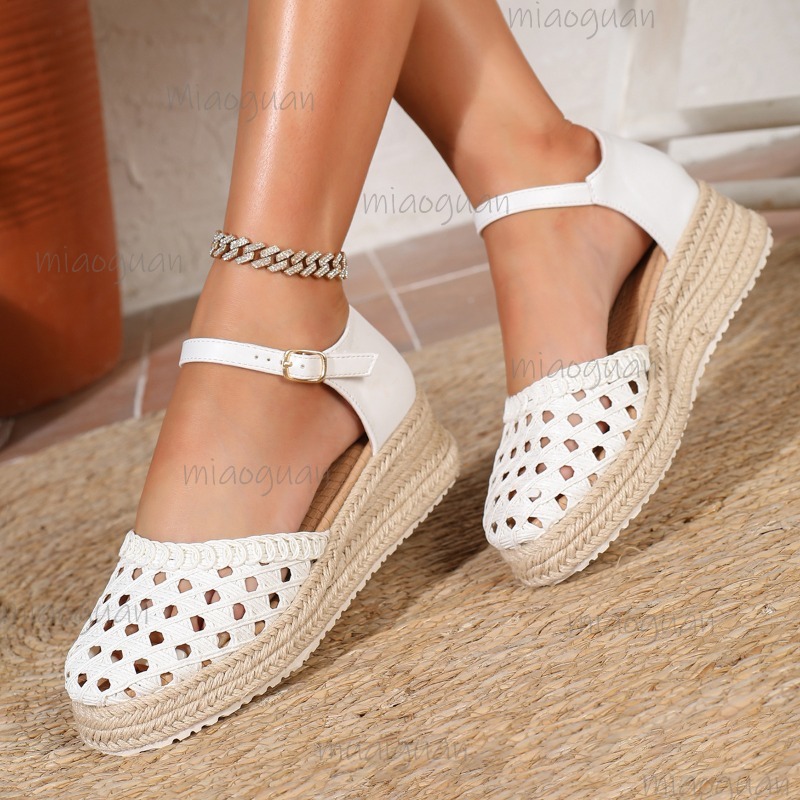 Boho Women's Hollow Out Woven  - Espadrille Sandal Women recension och pris