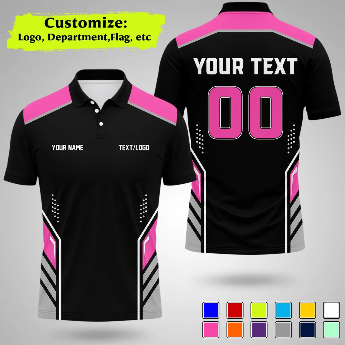 New Personalized Team Polo Shi - Summer Clothing Names recension och pris