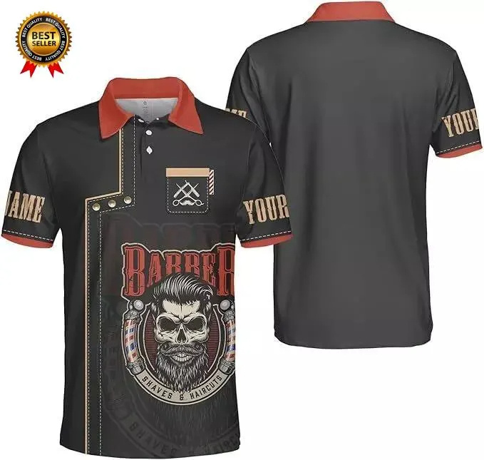 2025 Barber Short Sleeve Polo  - Summer Clothing Names recension och pris