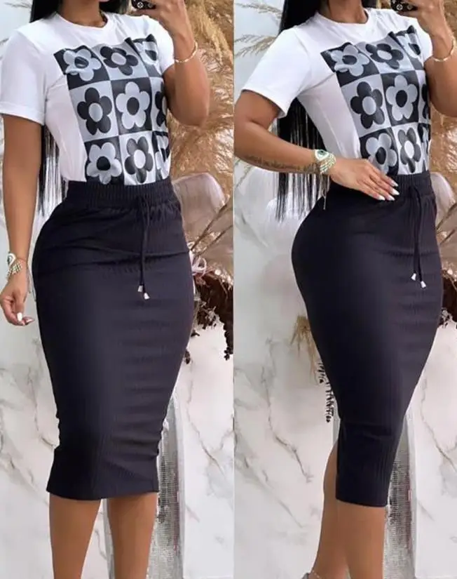 Women's Floral Graphic Print T - Summer Clothing Men 2025 recension och pris