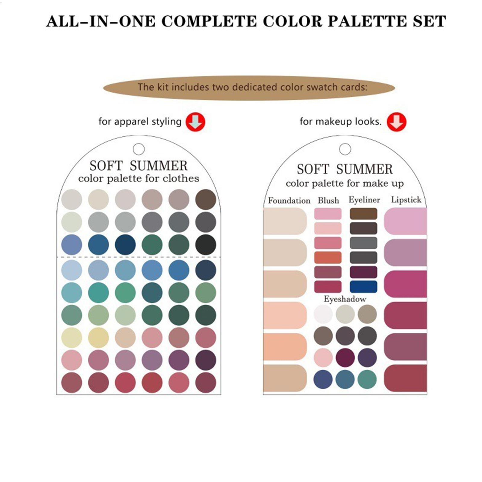 2pcs Soft Summer Color Palette - Summer Clothing Color Palette recension och pris