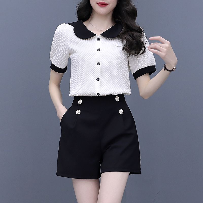 Contrast Color Button Short Se - Summer Clothing Trends For Women recension och pris