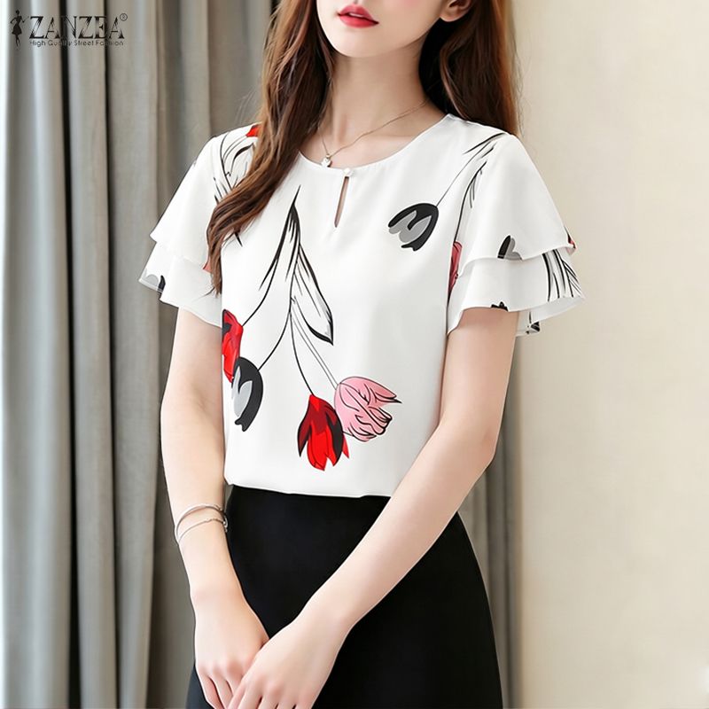 ZANZEA Woman Summer Floral Pri - Summer Clothing Layering recension och pris