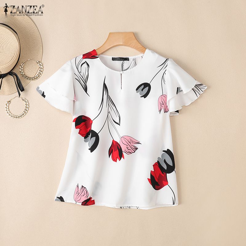 ZANZEA Woman Summer Floral Pri - Summer Clothing Layering recension och pris