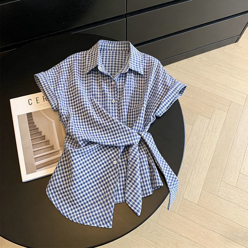 Irregular Plaid Bandage Trend  - Summer Clothing Trends For Women recension och pris