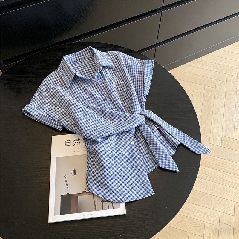 Irregular Plaid Bandage Trend  - Summer Clothing Trends For Women recension och pris
