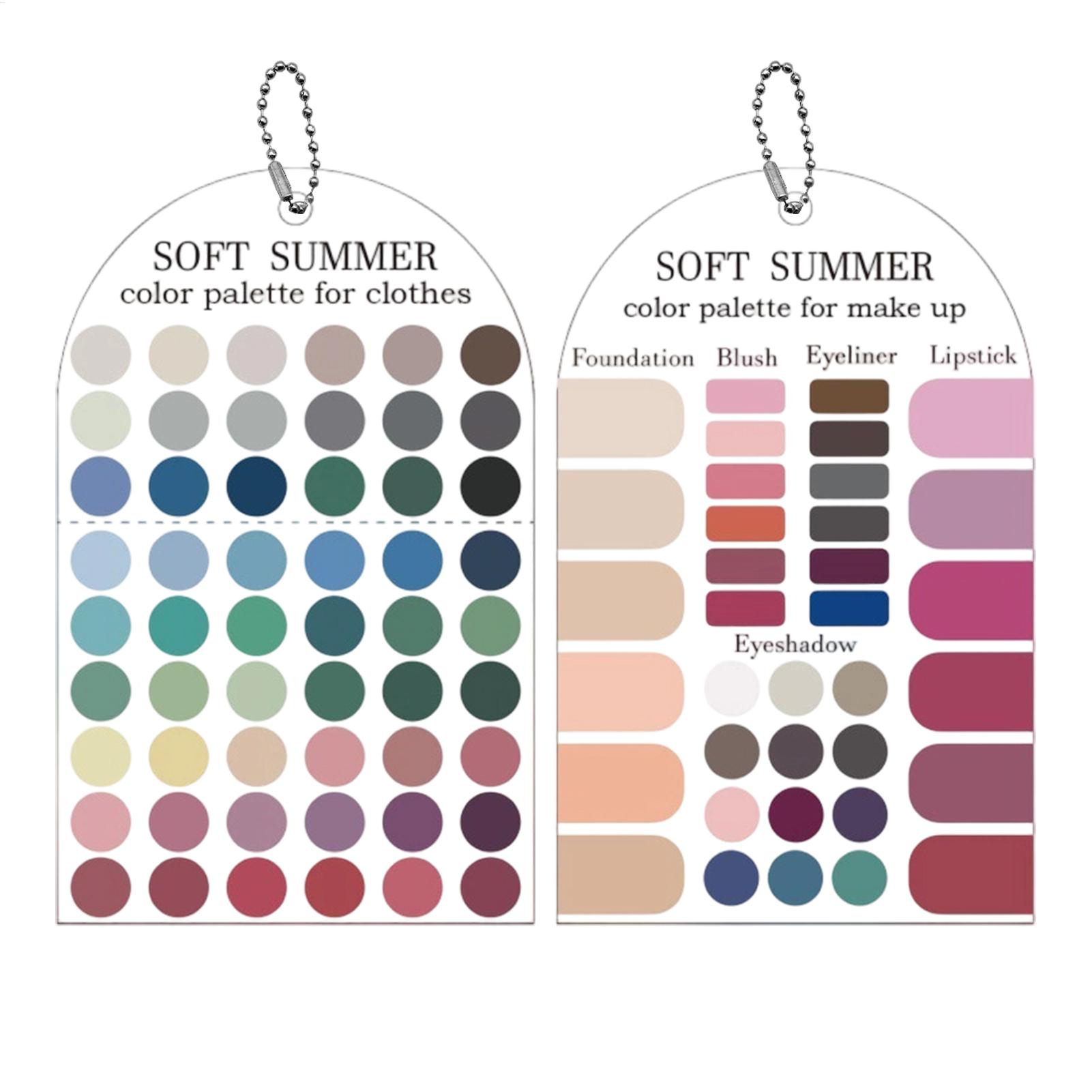2 Pieces Acrylic Seasonal Pale - Summer Clothing Color Palette recension och pris