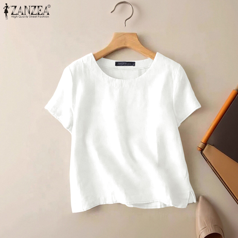 ZANZEA Summer Casual Cotton Bl - Summer Clothing Wear recension och pris