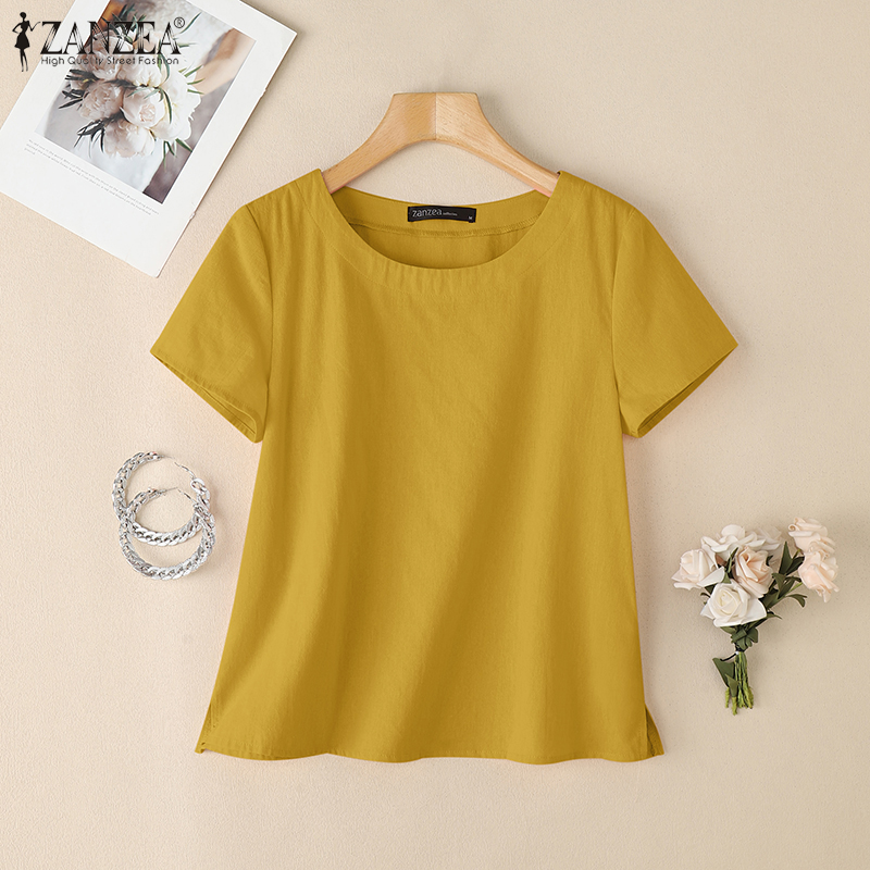 ZANZEA Summer Casual Cotton Bl - Summer Clothing Wear recension och pris