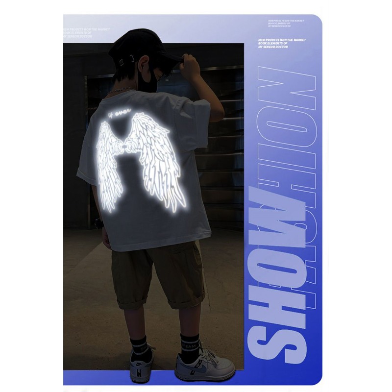 Youth Reflective Wings T Shirt - Summer Clothing Teens recension och pris