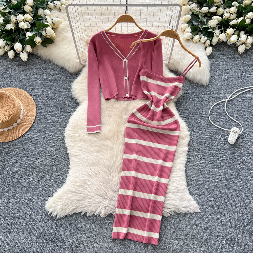 sexy basics striped Knit  slim - Summer Vacation Clothing Women recension och pris