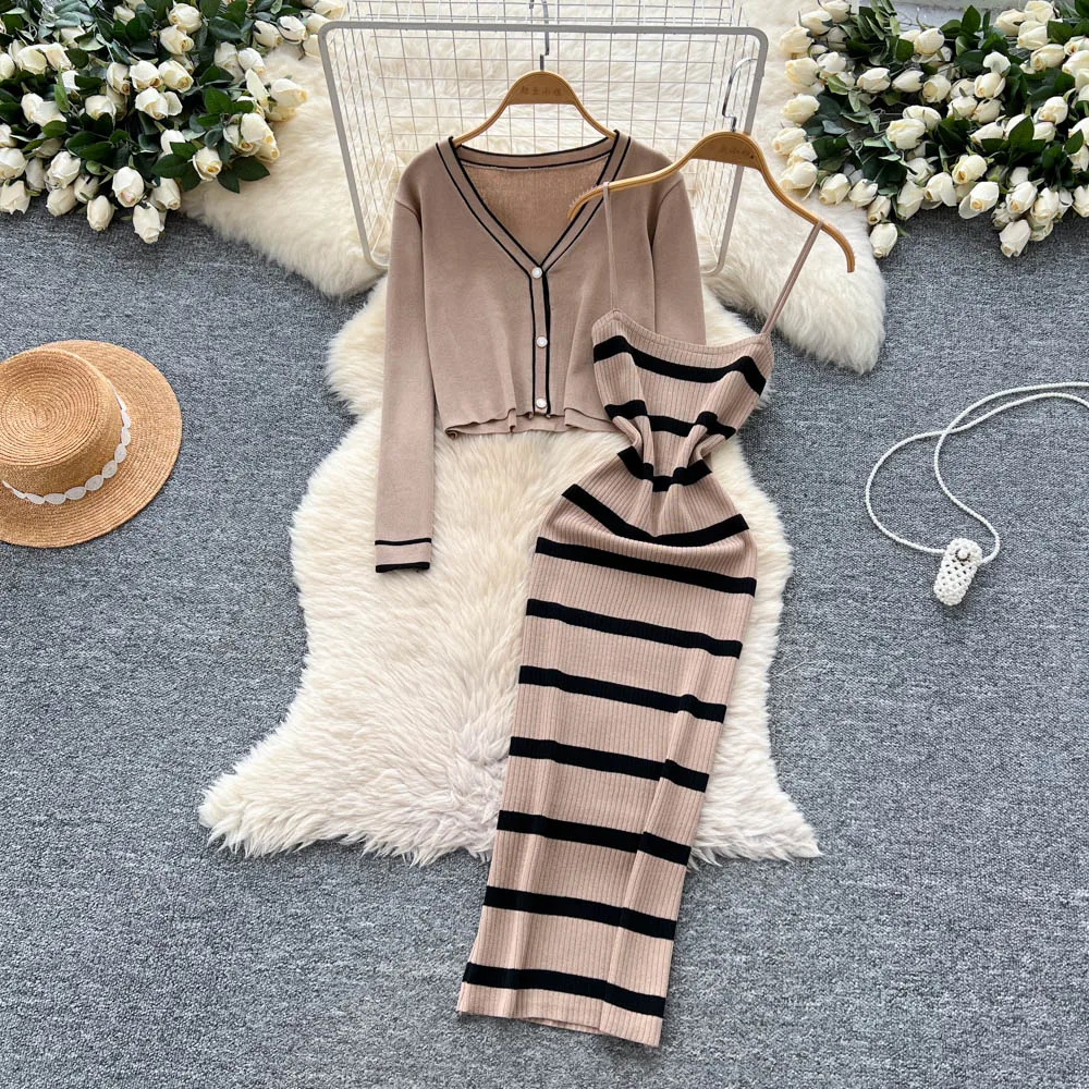 sexy basics striped Knit  slim - Summer Vacation Clothing Women recension och pris