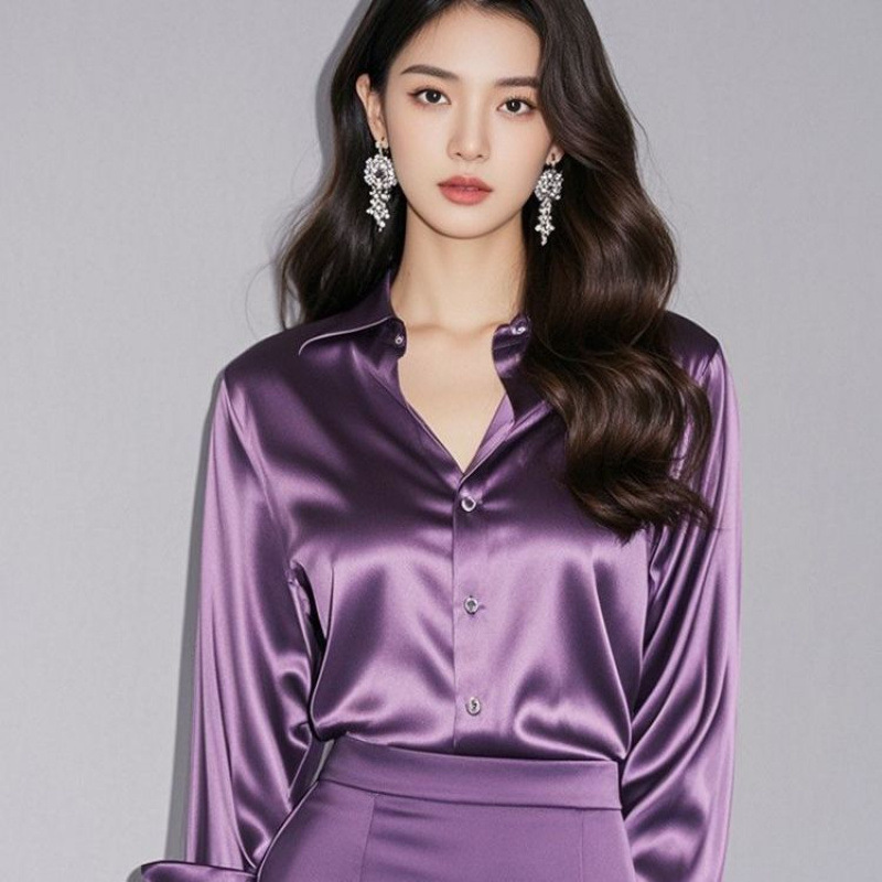 2025 Summer Women's Satin Shir - Summer Clothing Men 2025 recension och pris