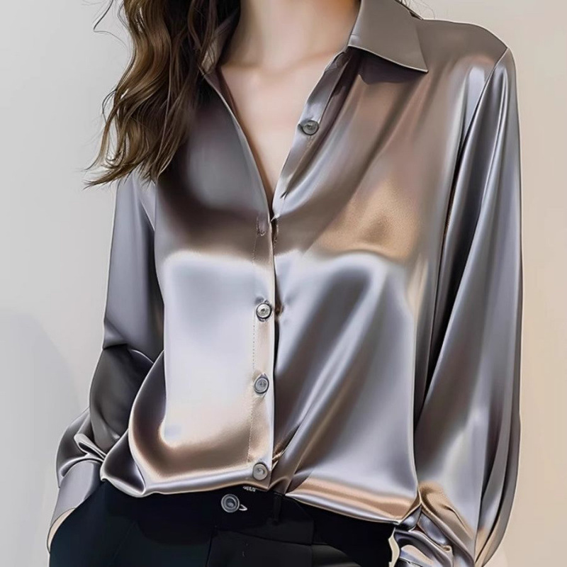 2025 Summer Women's Satin Shir - Summer Clothing Men 2025 recension och pris