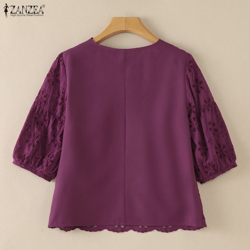 ZANZEA 2026 Eyelet Embroidery  - Summer Clothing Wear recension och pris