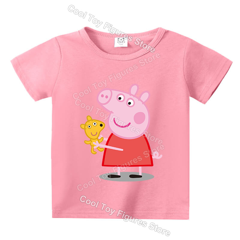 Peppas Pig Series T-shirt Shor - Summer Clothing Gifts recension och pris