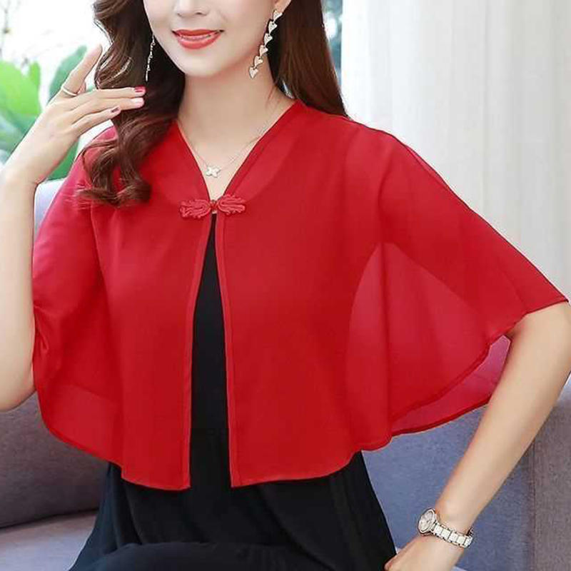 Spring Chiffon Short Outer Wea - Summer Clothing Wear recension och pris