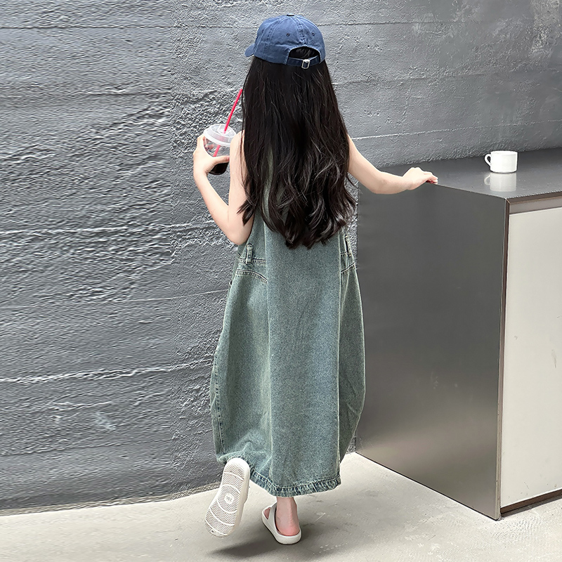 Vintage Blue Children Girls Hi - Summer Clothing Girls recension och pris