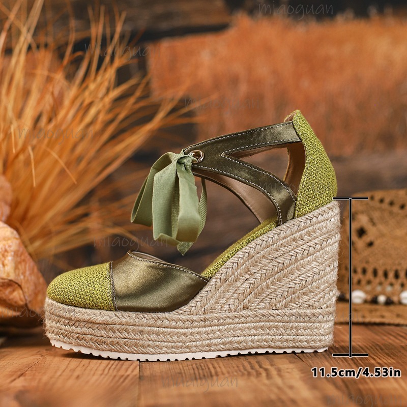 Round Toe Cover Heel Women's L - Espadrille Sandal Women recension och pris