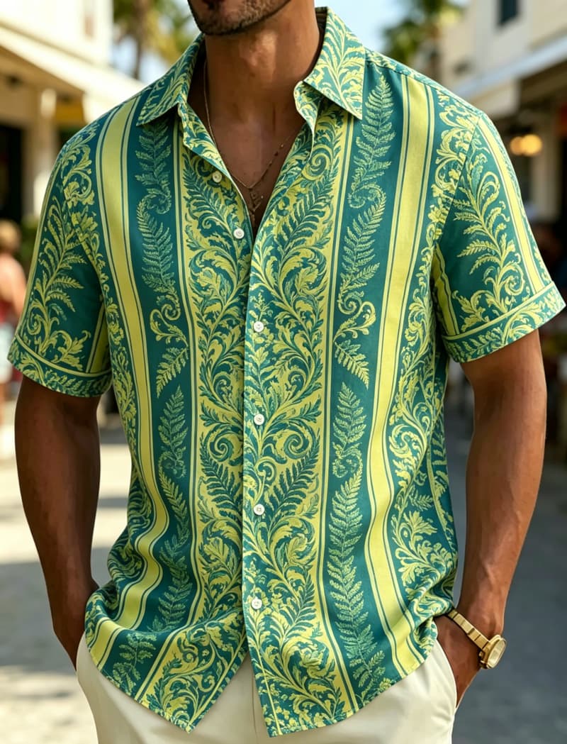Men's Short Sleeve Shirt Lapel - Summer Clothing Resort recension och pris