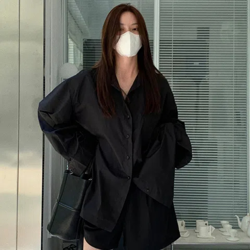 Spring Black Loose Shirt Tops  - Summer Clothing Trends For Women recension och pris