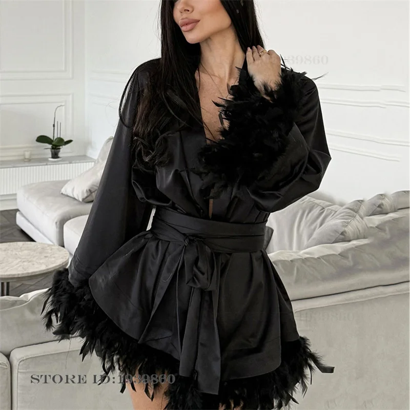 Sexy Feather Women's Robe Nigh - Summer House Clothing recension och pris